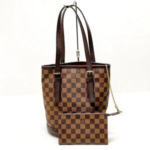 Louis Vuitton LV Hand Bag Bucket Brown Damier 700-053125